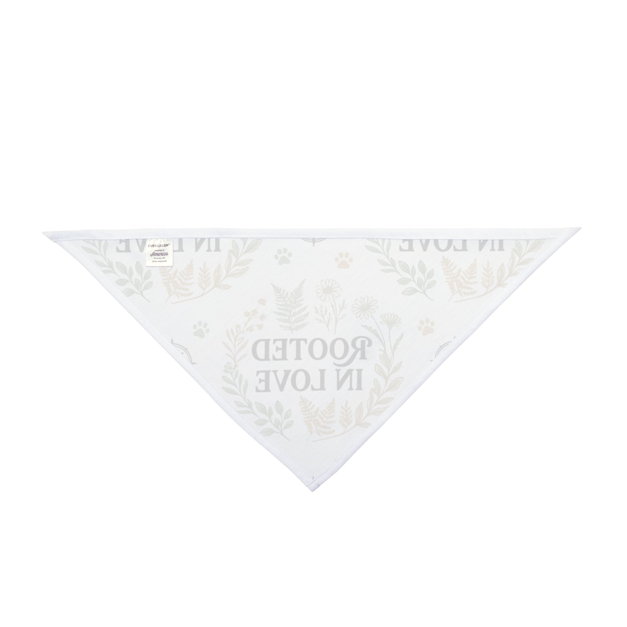 Pet Bandana — "Rooted in Love" Floral Print Dog Bandana