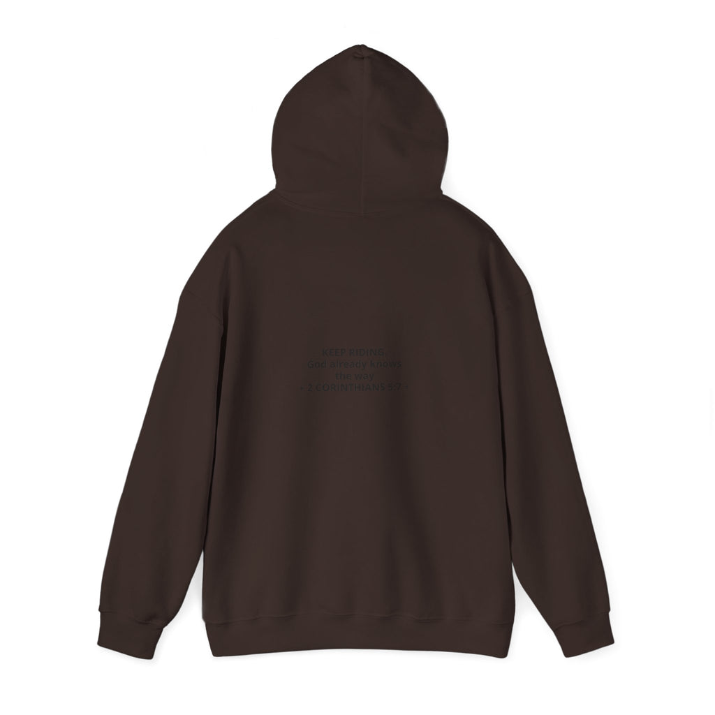 Faith Cowboy Hoodie — "Walk by Faith Not by Sight" Christian Western Sweatshirt