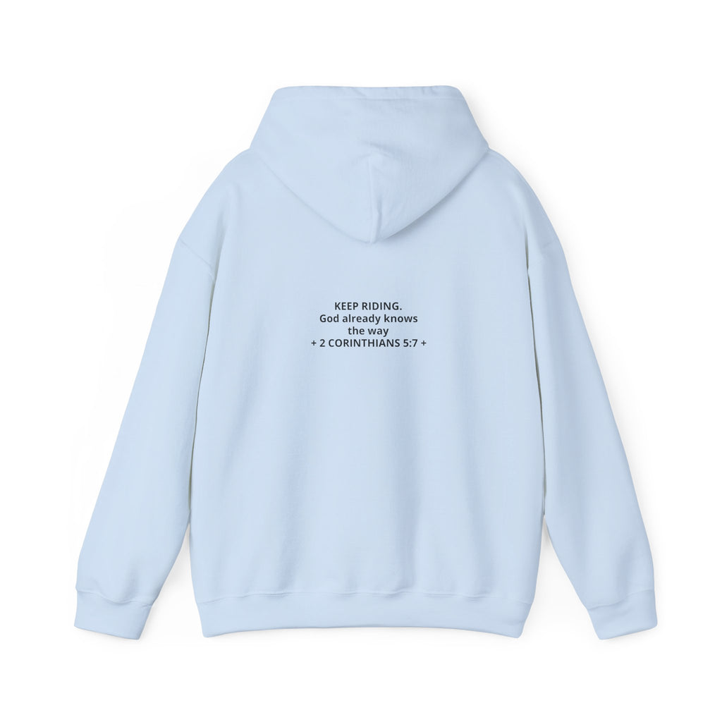 Faith Cowboy Hoodie — "Walk by Faith Not by Sight" Christian Western Sweatshirt