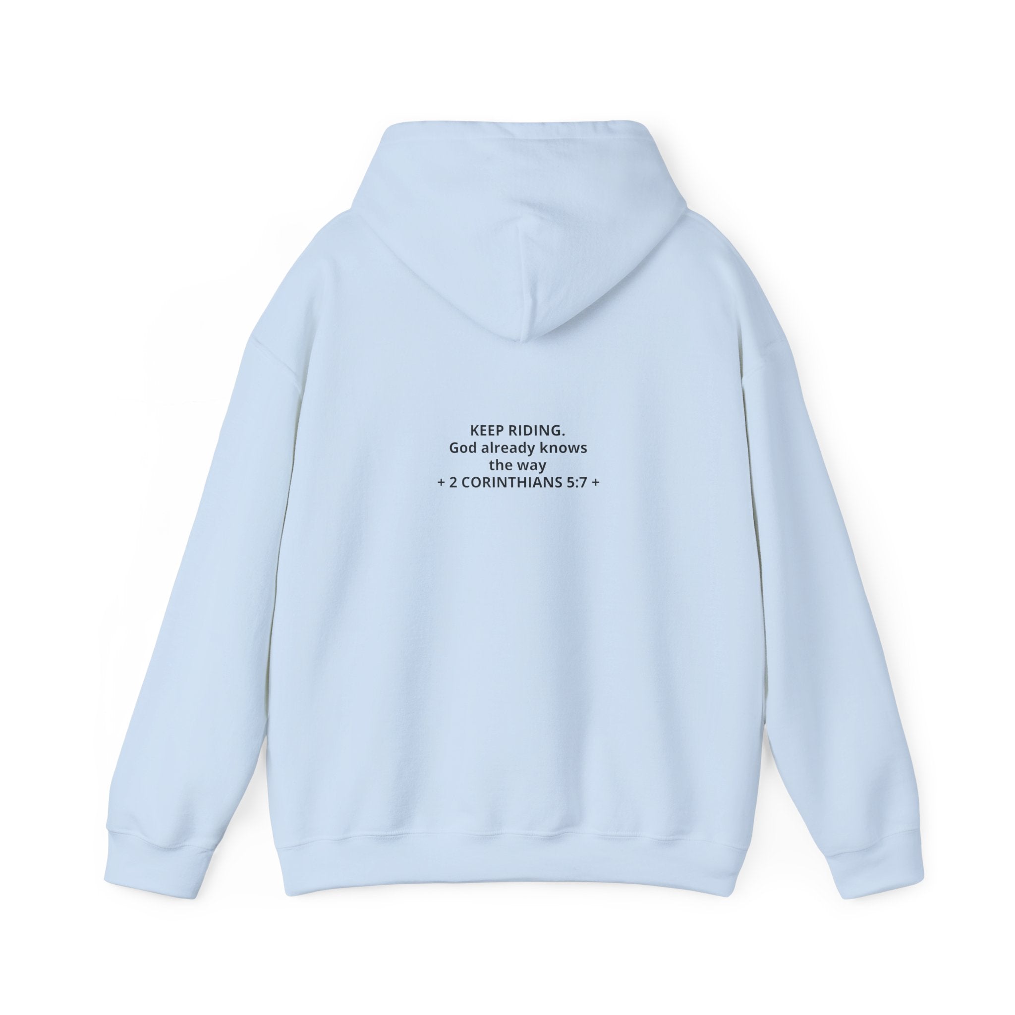 Faith Cowboy Hoodie — "Walk by Faith Not by Sight" Christian Western Sweatshirt