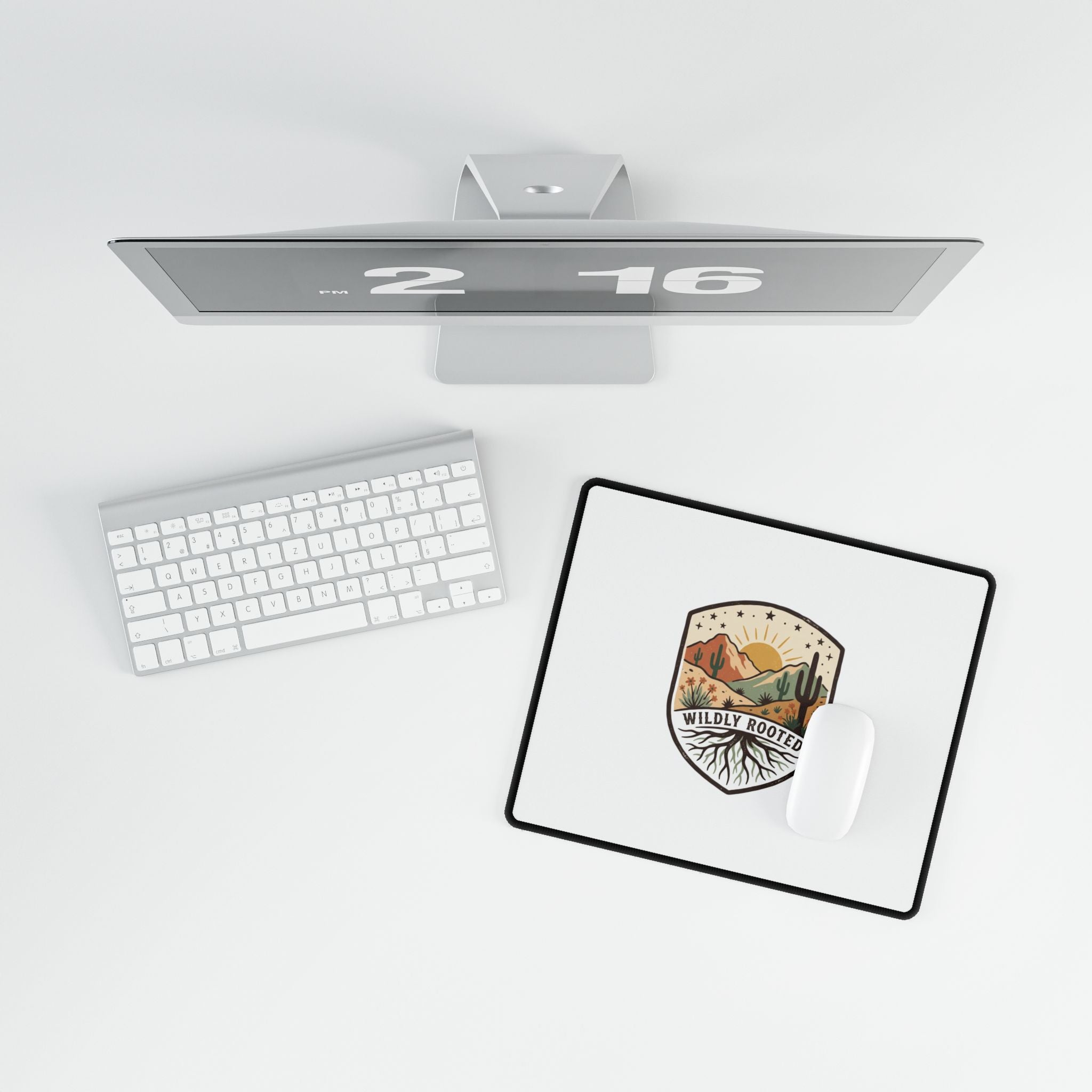 Wildly Rooted Desert Desk Mat – Scenic Cactus Mouse Pad