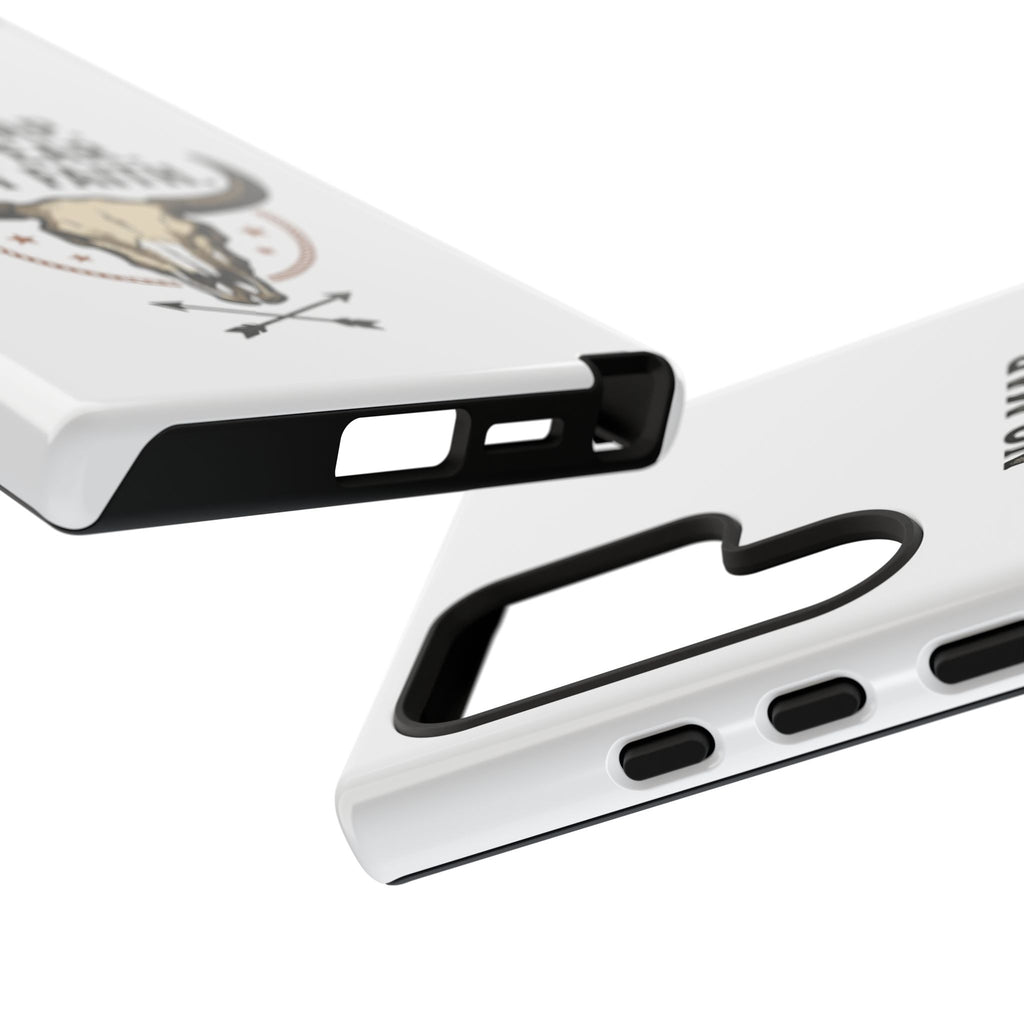 Phone Case — "No Map. No Fear. Just Faith." Skull Design