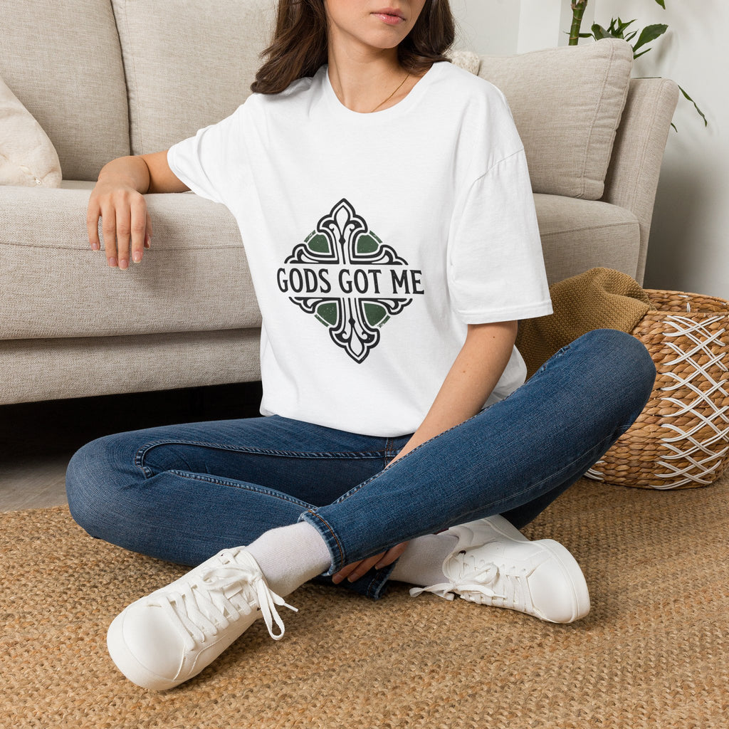 God's Got Me T-Shirt — Faith Celtic Cross Inspirational Tee