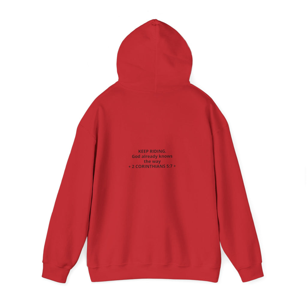 Faith Cowboy Hoodie — "Walk by Faith Not by Sight" Christian Western Sweatshirt