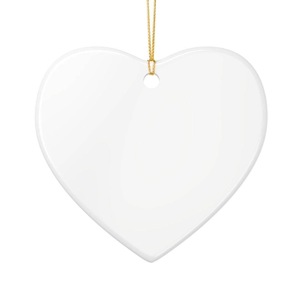 Heart Ceramic Ornament - “Home Is Where The Roots Grow” Floral Keepsake