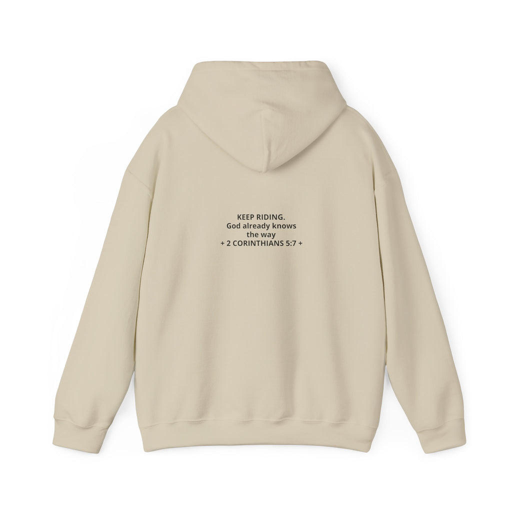Faith Cowboy Hoodie — "Walk by Faith Not by Sight" Christian Western Sweatshirt