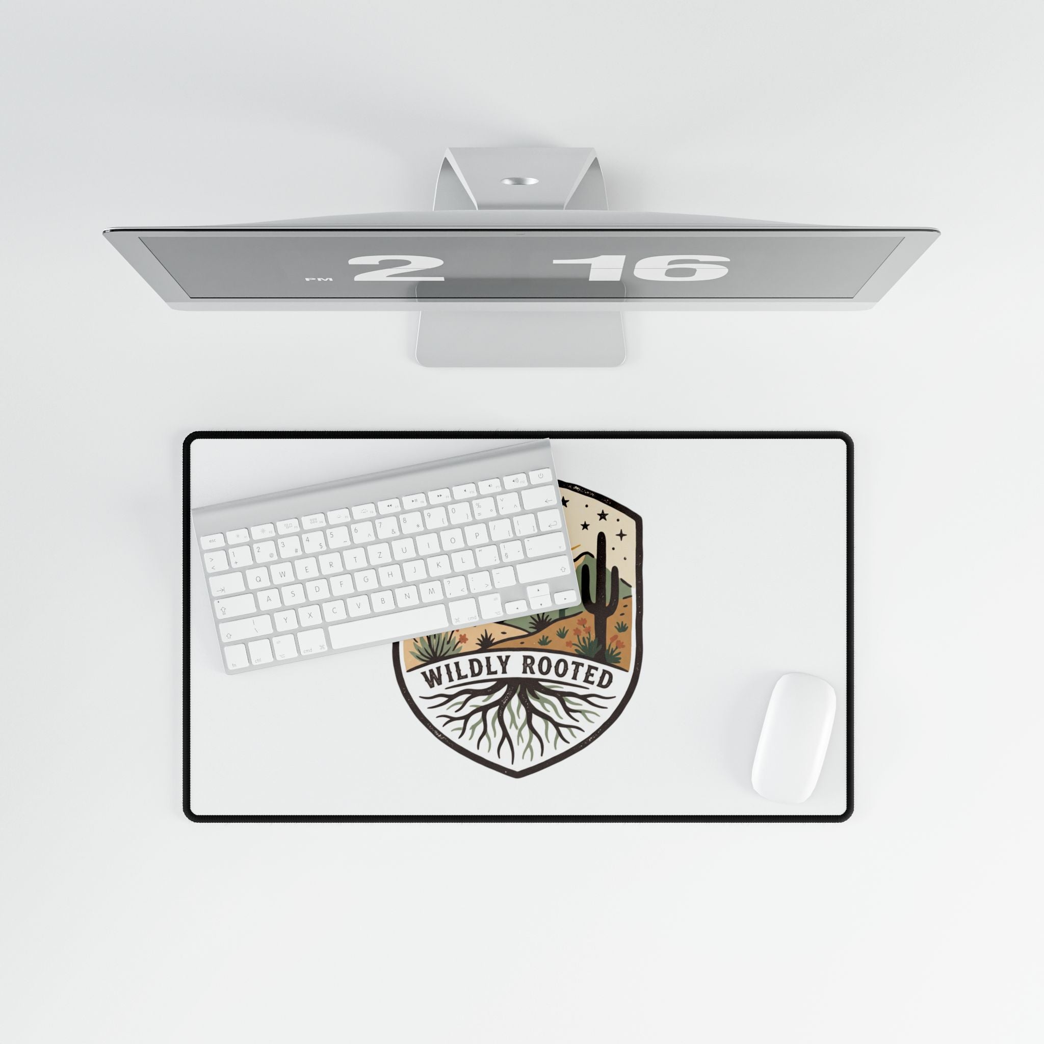Wildly Rooted Desert Desk Mat – Scenic Cactus Mouse Pad