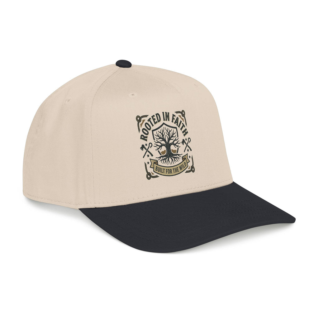 Rooted in Faith Baseball Cap — "Rooted for the World" Christian Trucker Hat