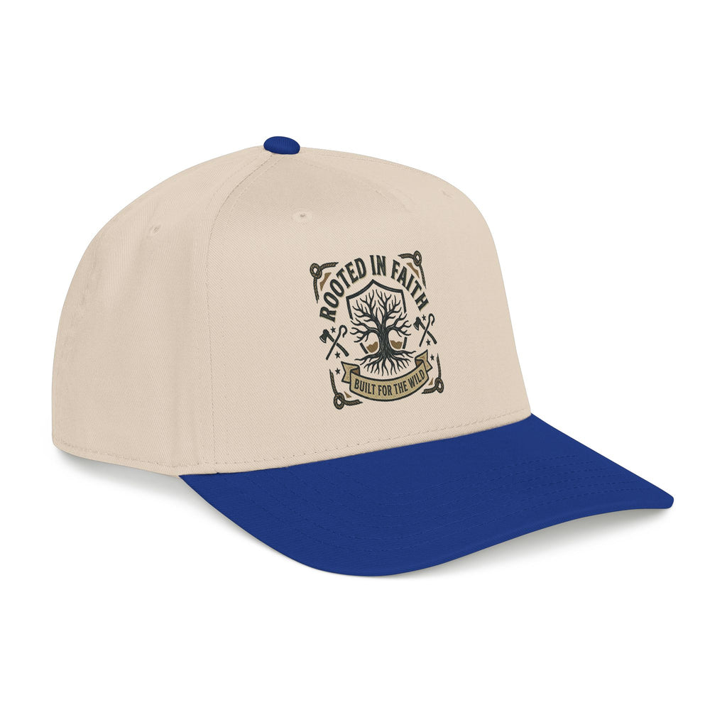 Rooted in Faith Baseball Cap — "Rooted for the World" Christian Trucker Hat