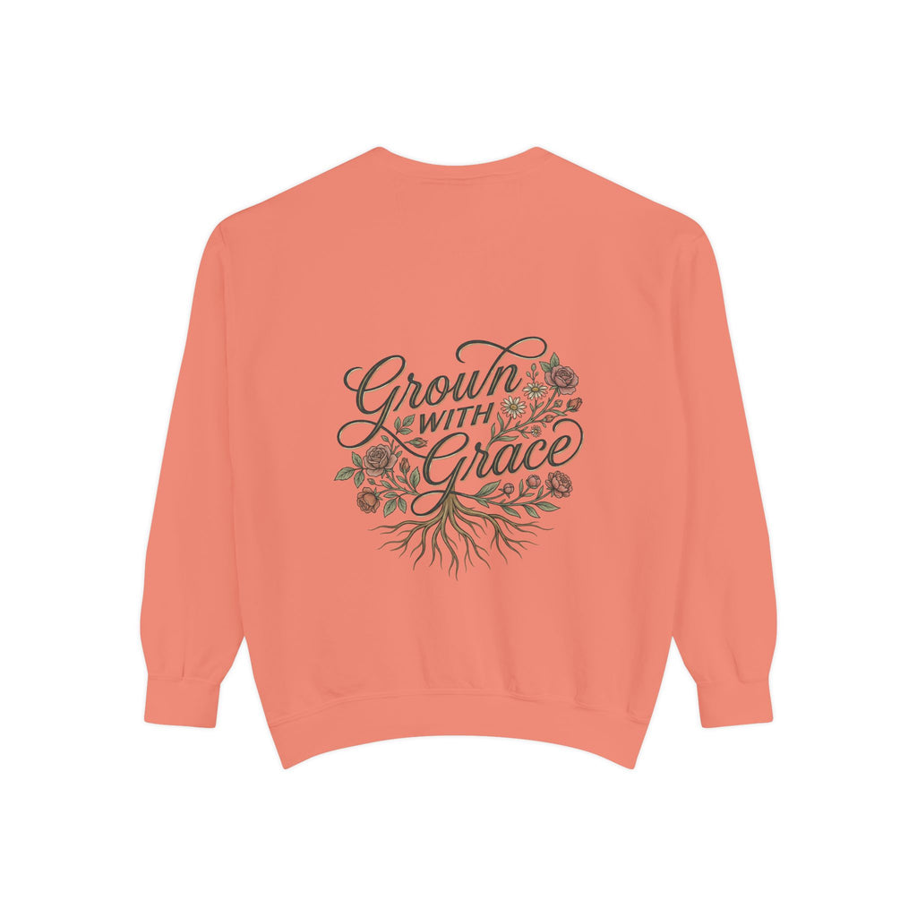 Sweatshirt — "Home Grown / Grown with Grace" Floral Wreath Crewneck