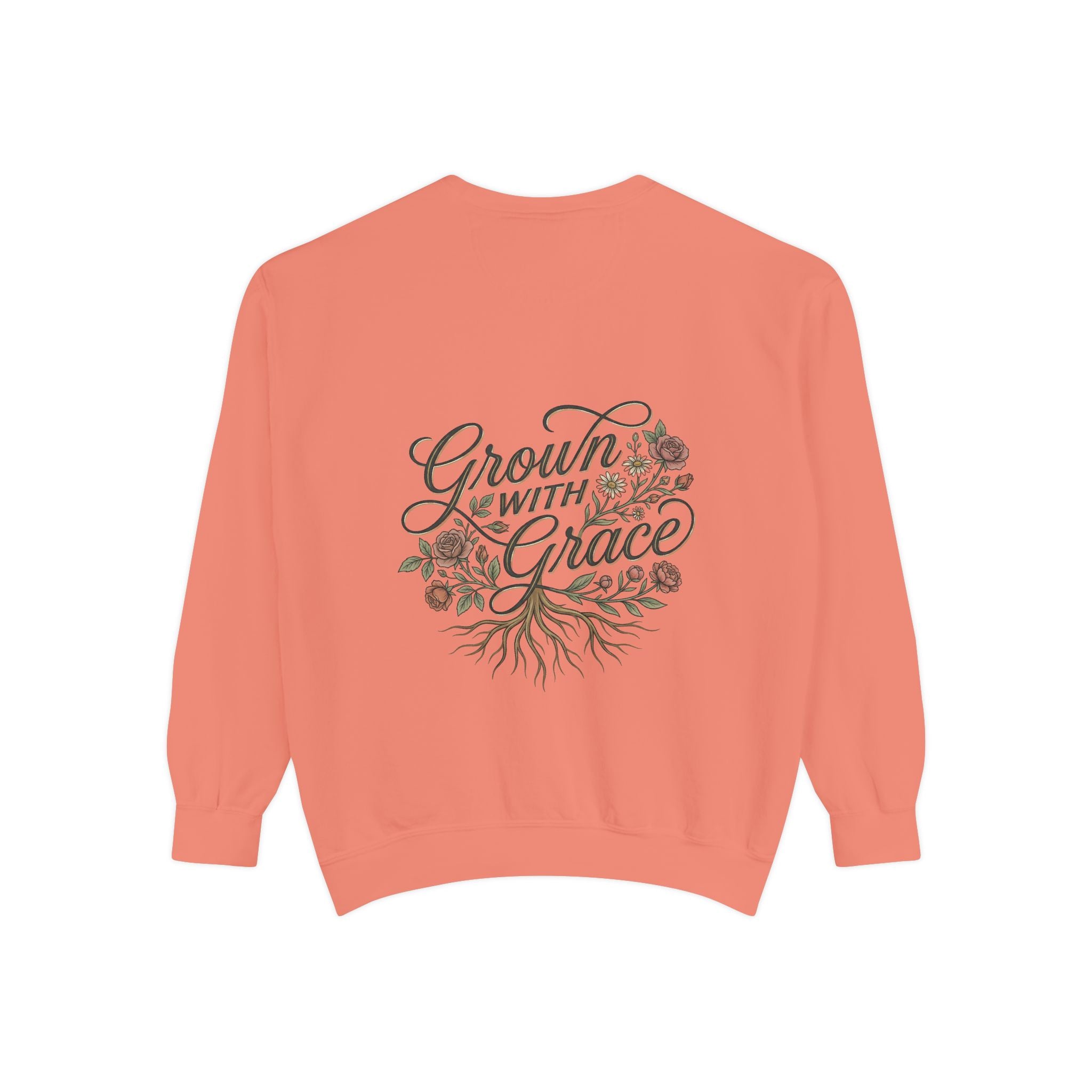 Sweatshirt — "Home Grown / Grown with Grace" Floral Wreath Crewneck
