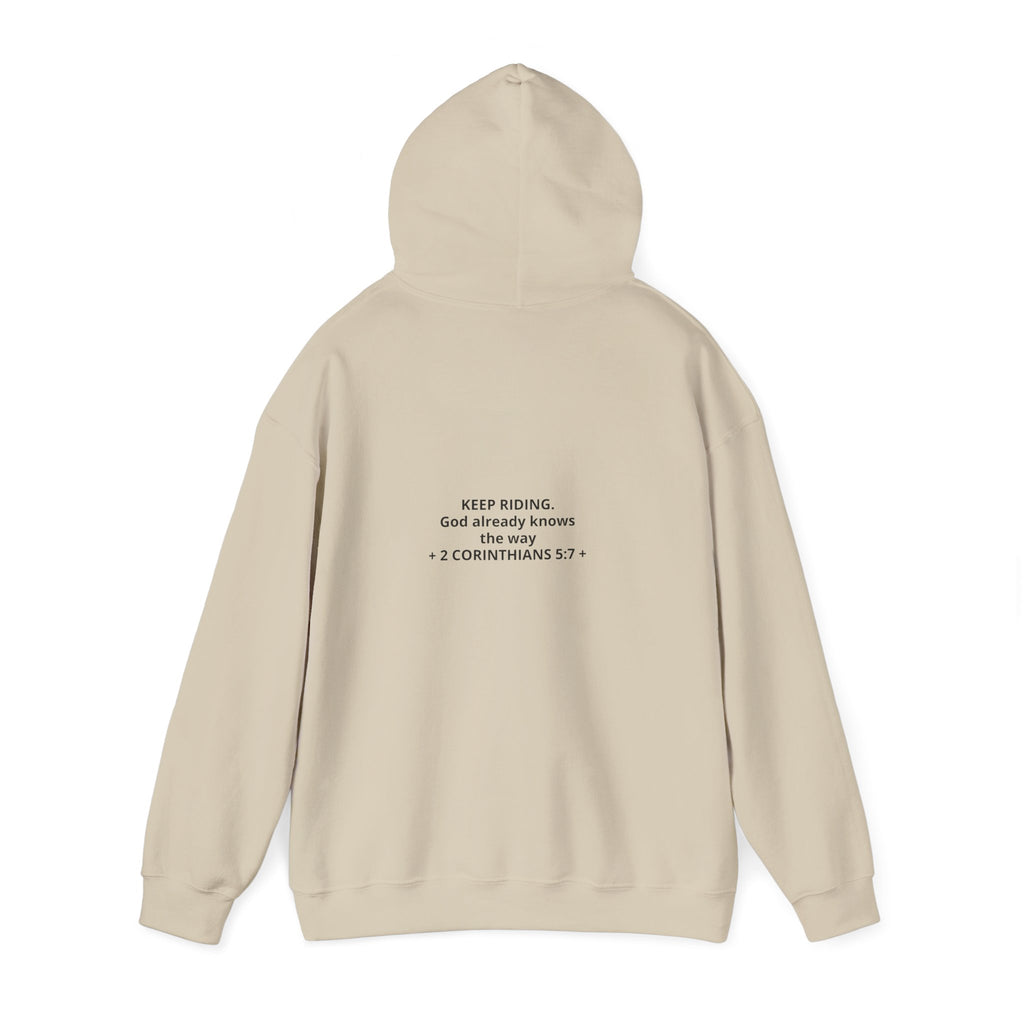 Faith Cowboy Hoodie — "Walk by Faith Not by Sight" Christian Western Sweatshirt