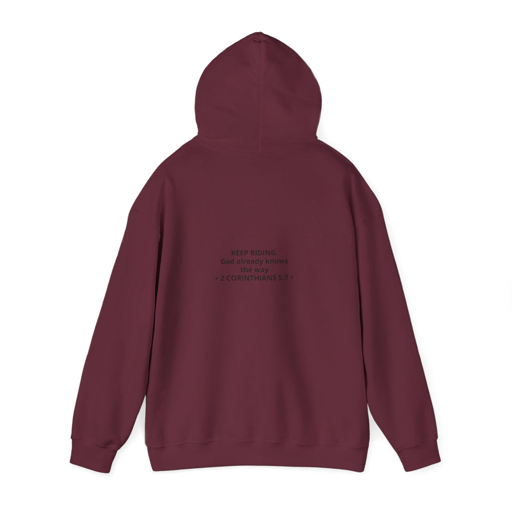 Faith Cowboy Hoodie — "Walk by Faith Not by Sight" Christian Western Sweatshirt