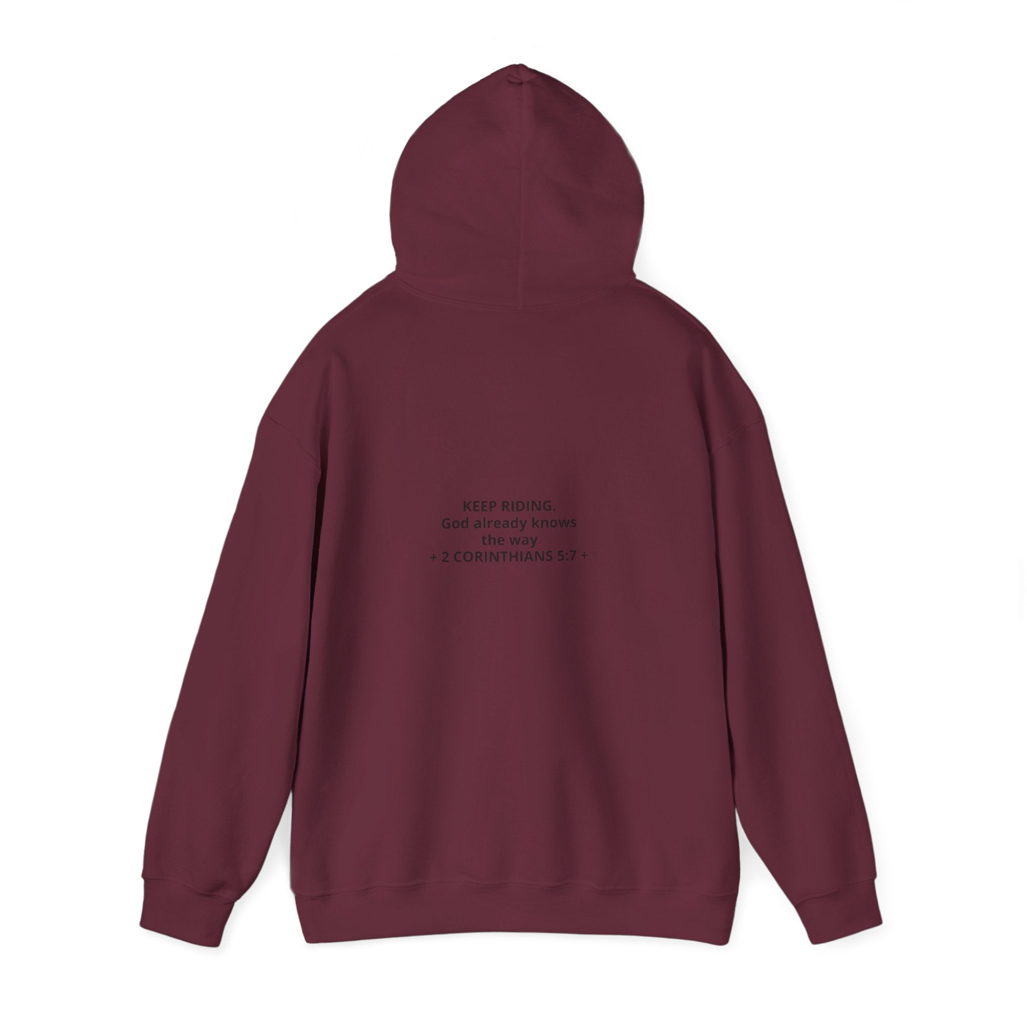 Faith Cowboy Hoodie — "Walk by Faith Not by Sight" Christian Western Sweatshirt