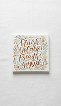 Hand-Lettered Faith Wall Art on Linen Paper